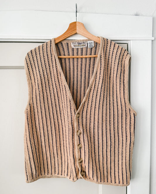 Striped Knitted Vest