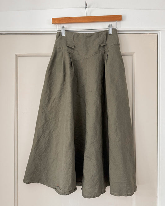 Linen Blend Skirt