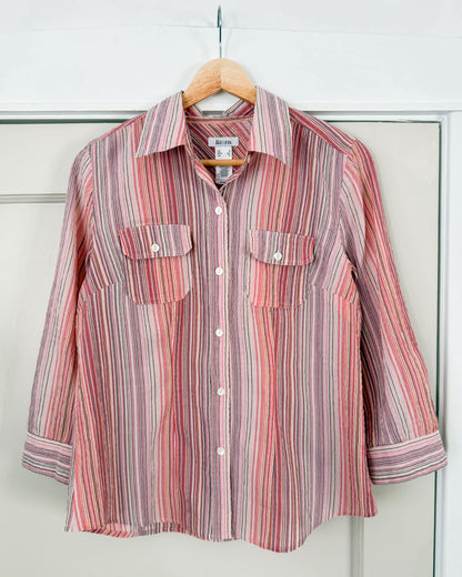 Liz&Co. Pink Button Up