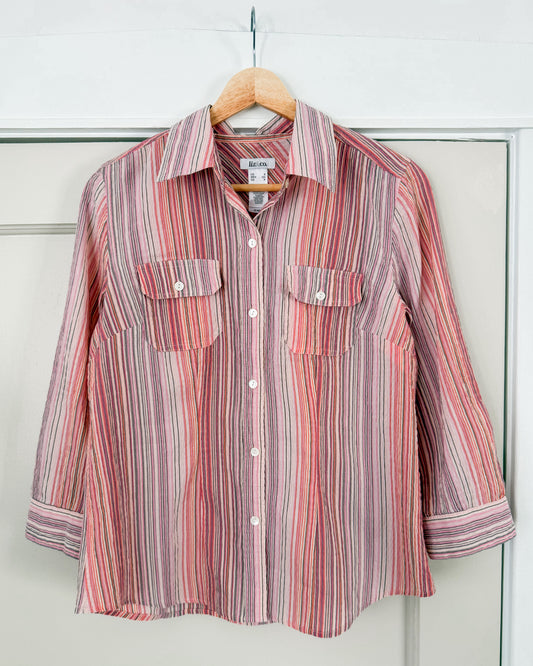 Liz&Co. Pink Button Up