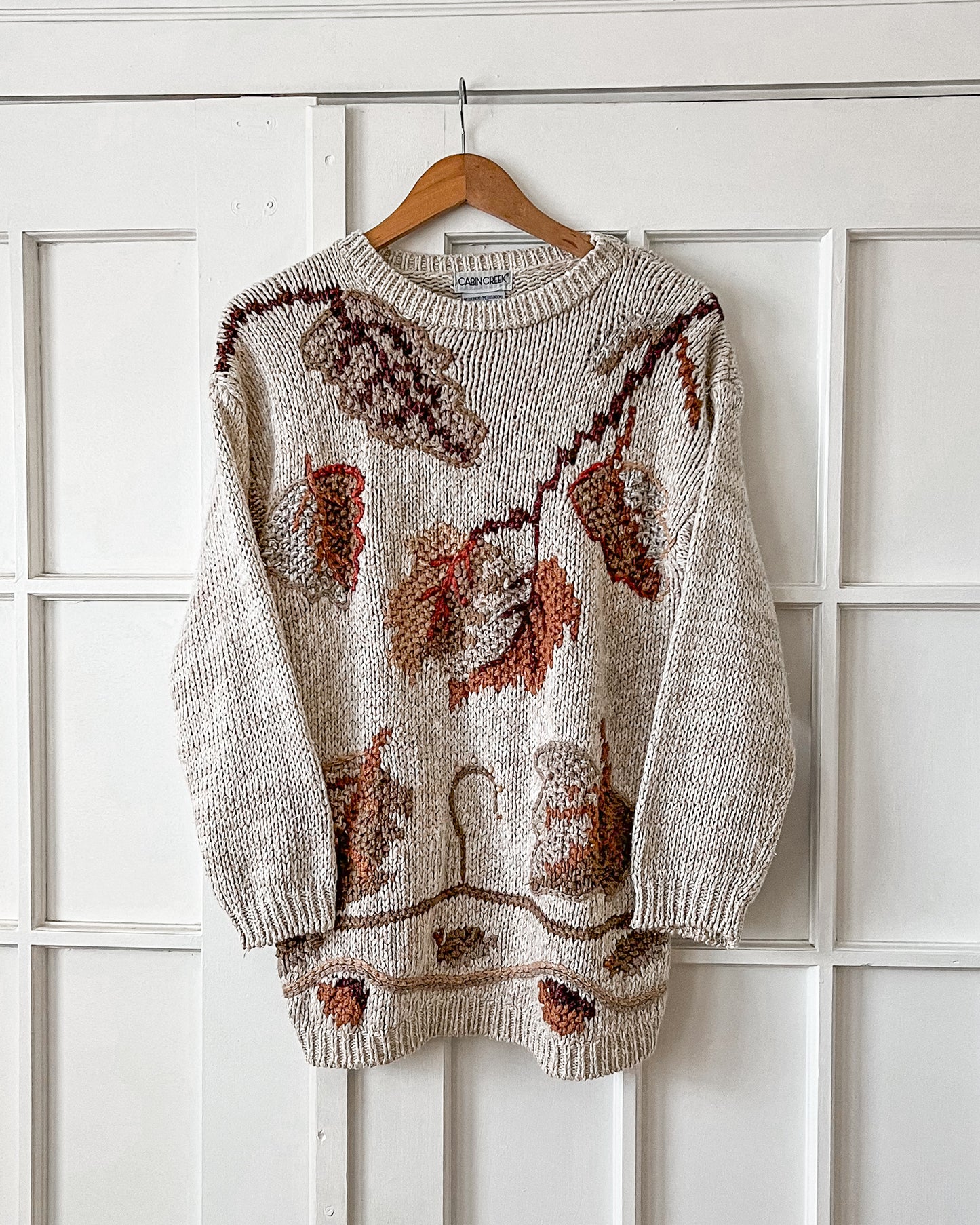 Fall Leaf Knitted Sweater