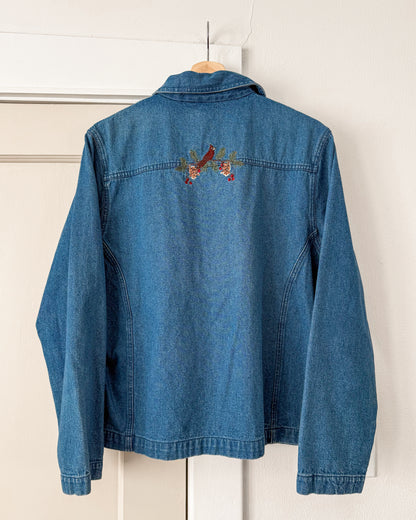 Denim Fall Embroidered Jacket