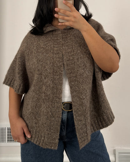 Neutral Cape Cardigan