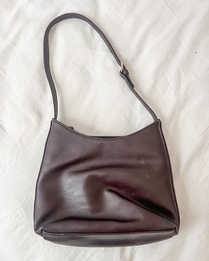 Patchwork Brown Leather Shoulder Bag