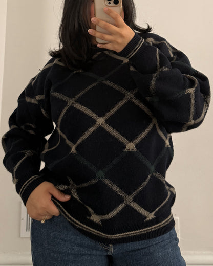 Jantzen Diamond Knitted Sweater