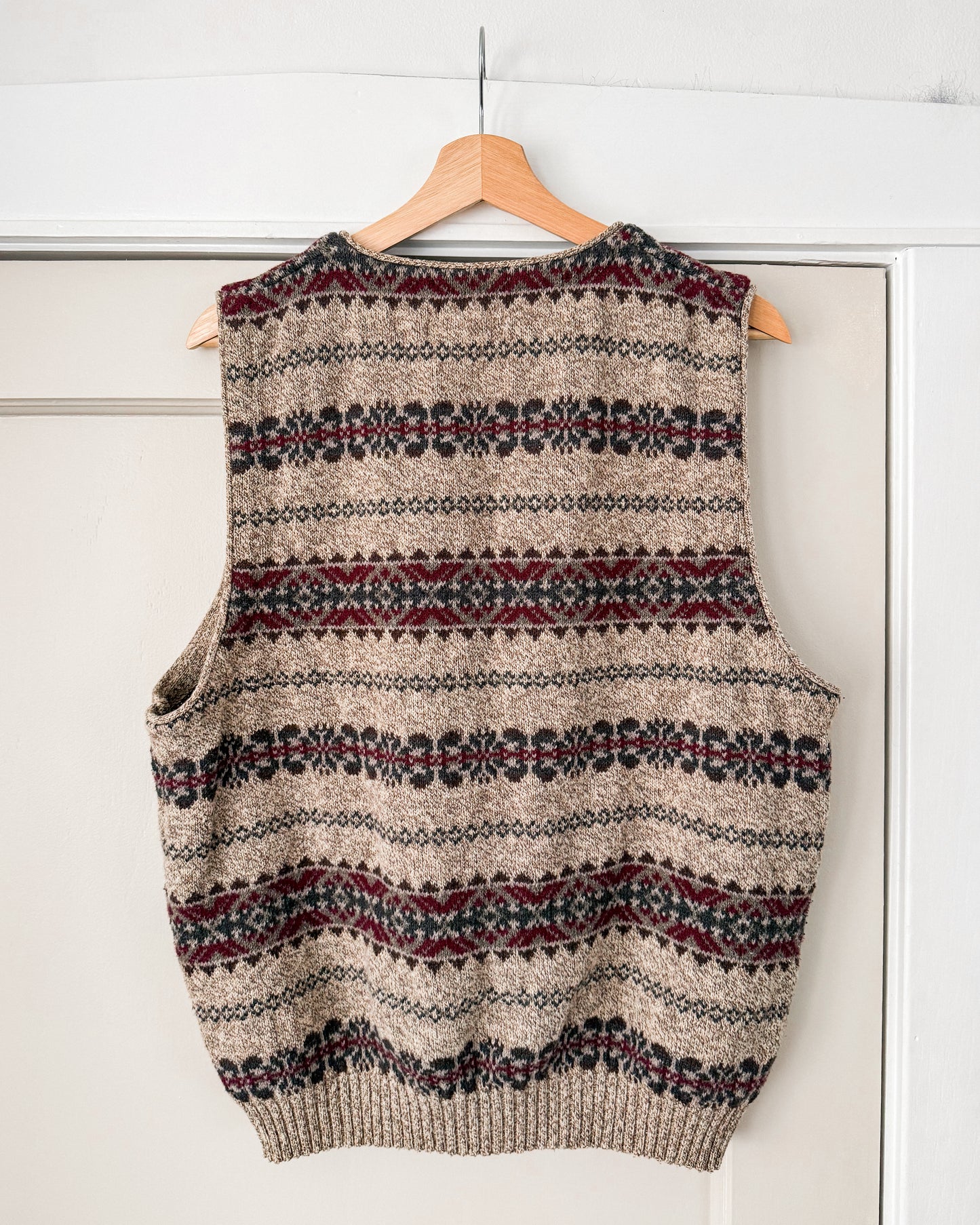 Patterned Sweater Vest