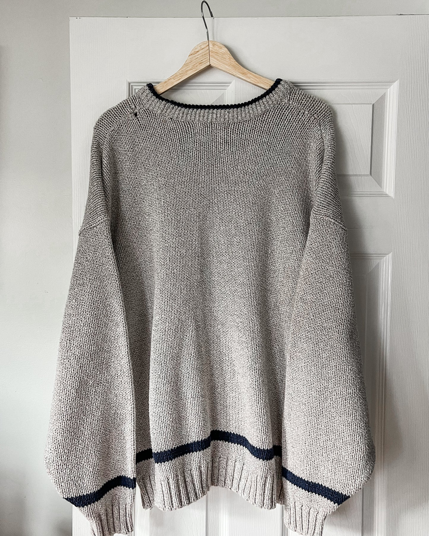 Grey American Flag Knitted Sweater