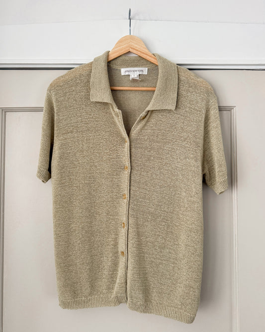 Jones NY Short Sleeve Button Down