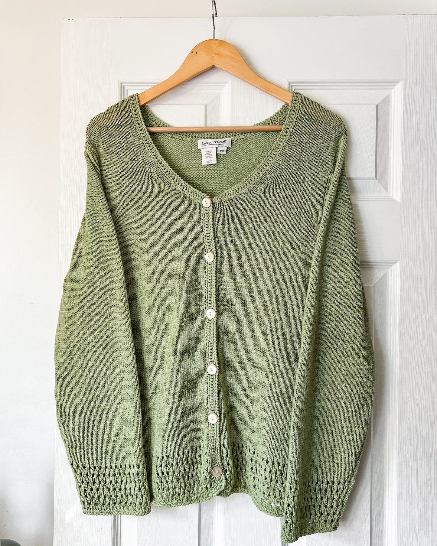 Green Knitted Cardigan