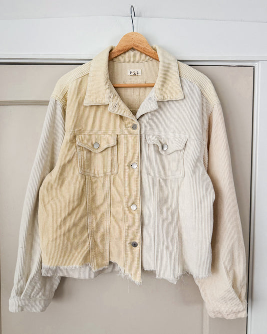POL Two Toned Corduroy Jacket