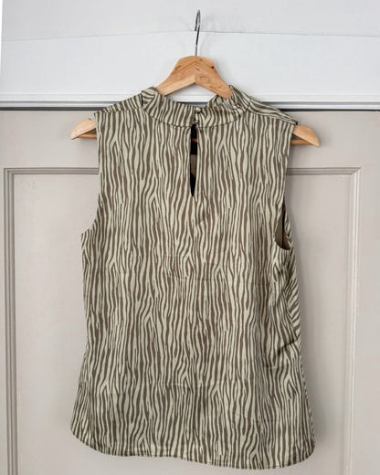 Green Zebra Tank Top