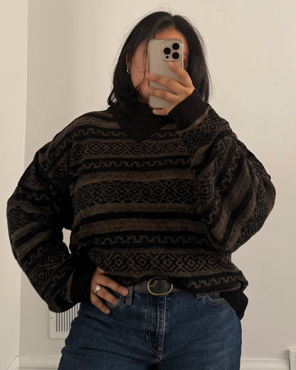 Knitted V Neck Sweater