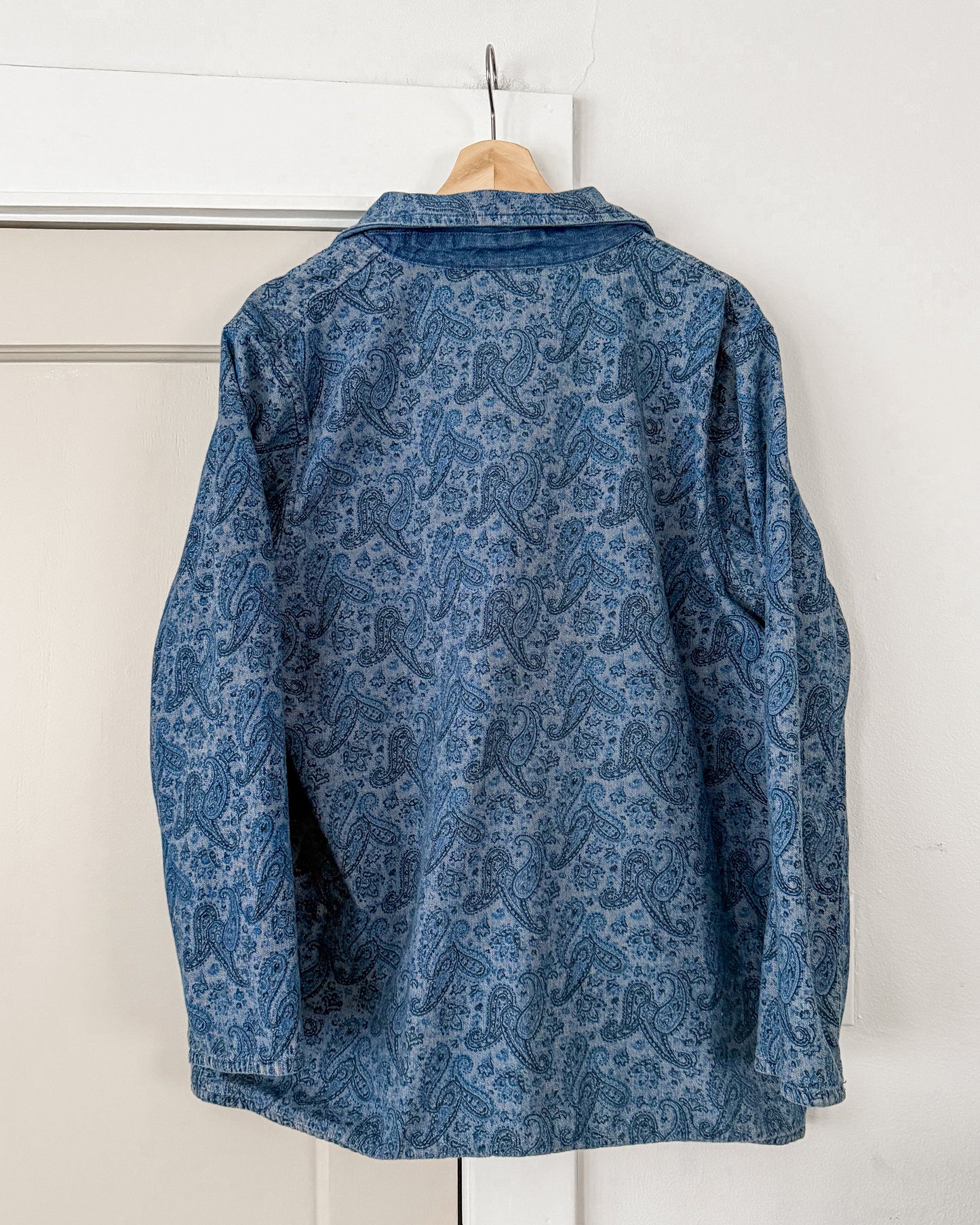 Denim Paisley Reversible Jacket