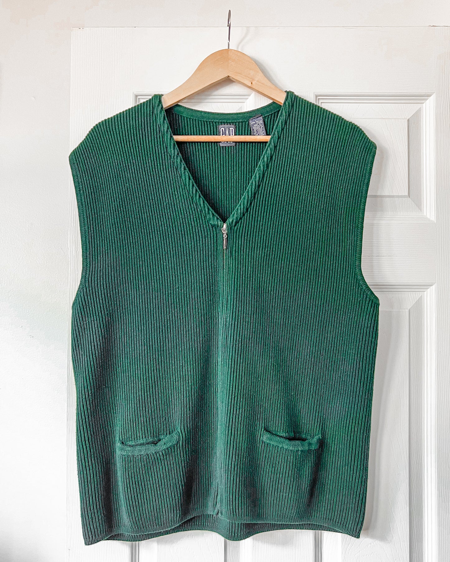 GAP Green Ribbed Vest