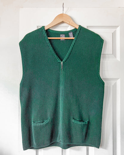 GAP Green Ribbed Vest