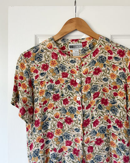 Floral Button Up