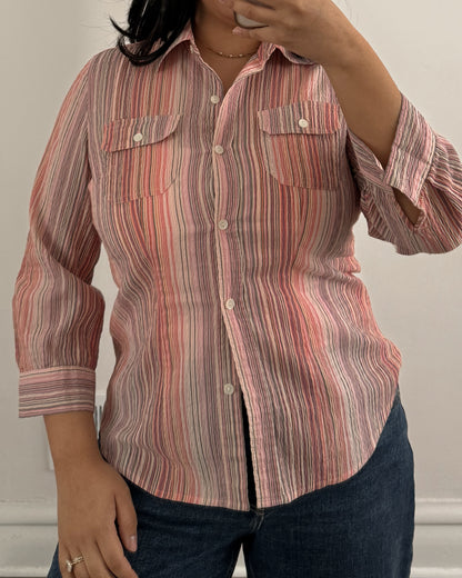 Liz&Co. Pink Button Up