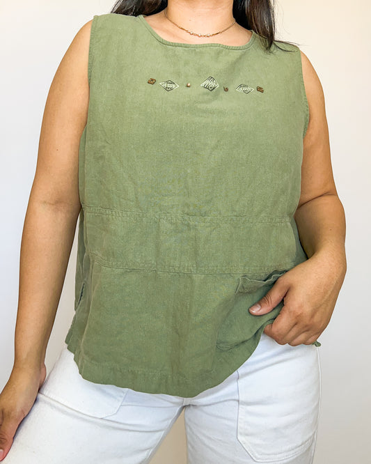 Linen Silk Tank Top
