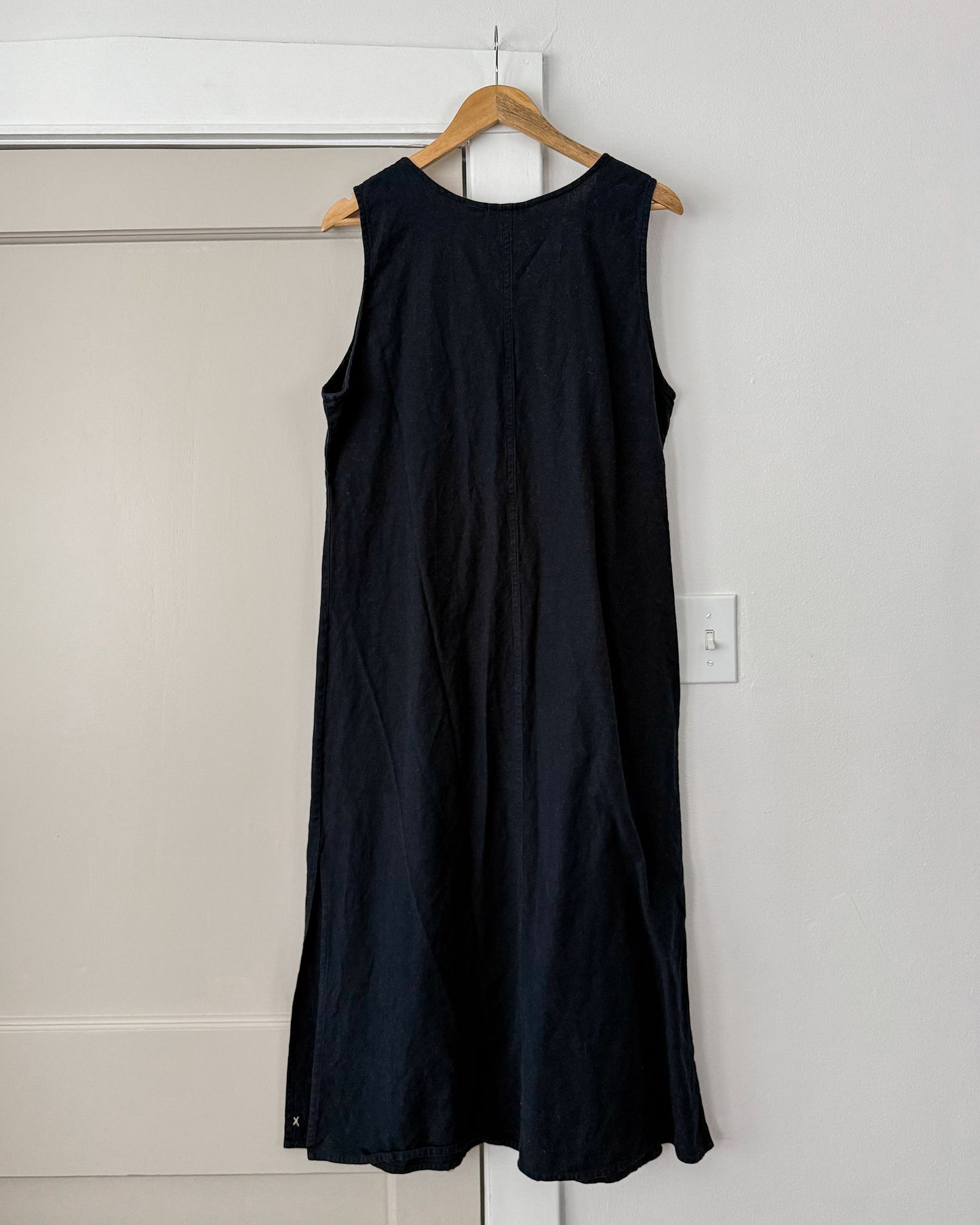Black Maxi Patchwork Dress