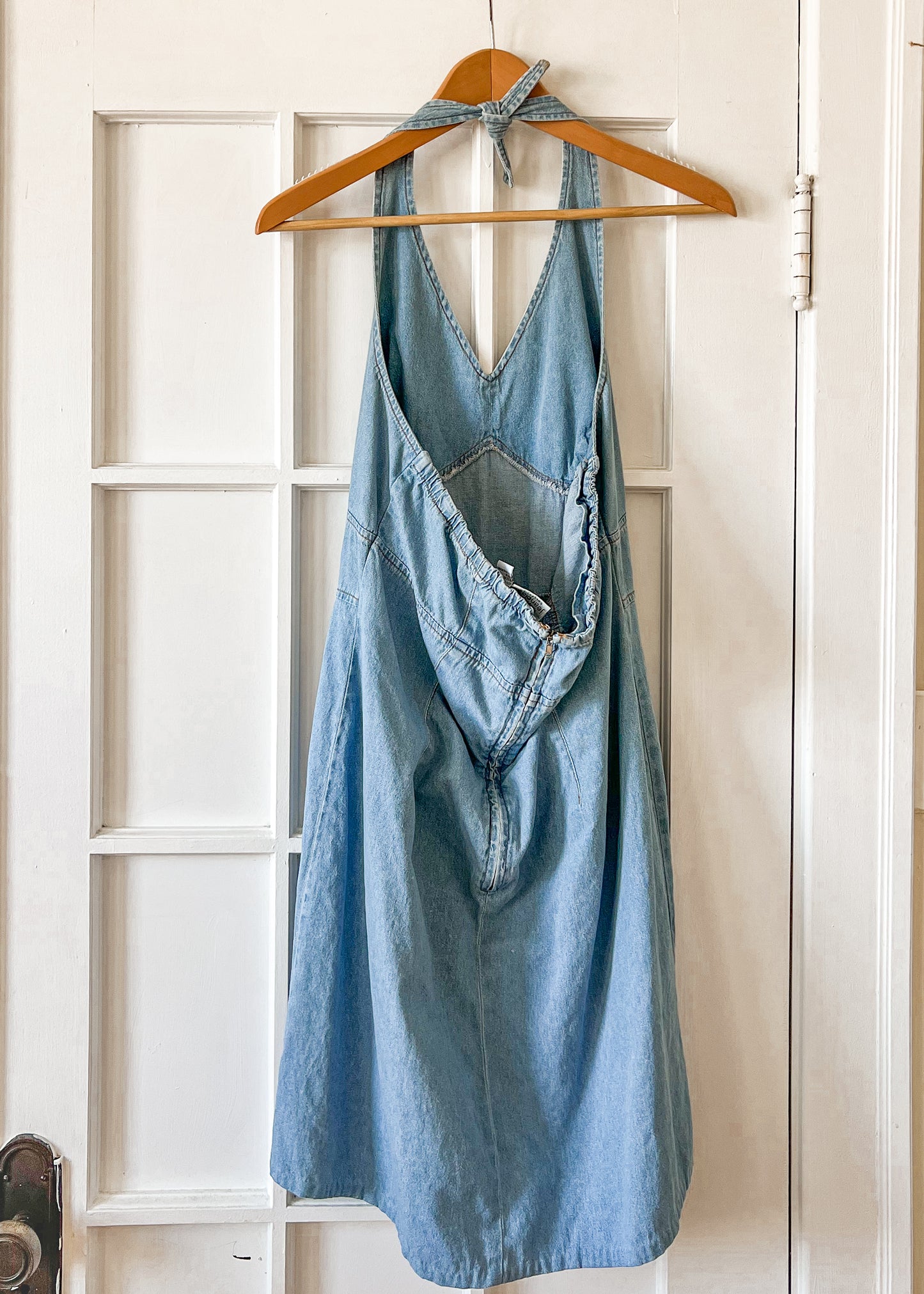 Denim Halter Dress