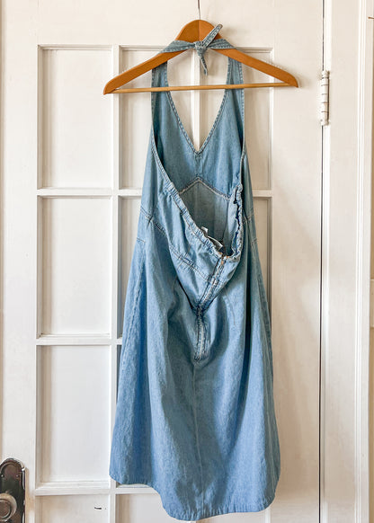 Denim Halter Dress