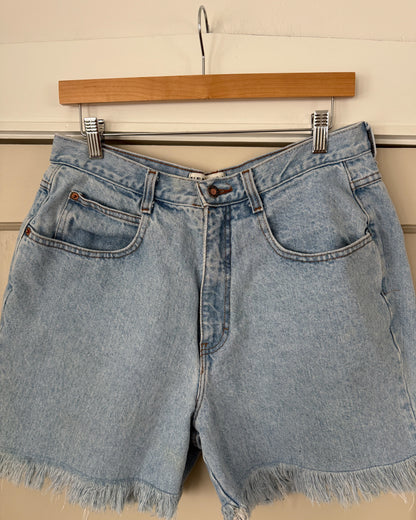 Venezia Light Wash High Rise Denim Shorts