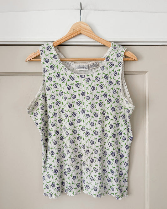 Vintage Floral Tank Top
