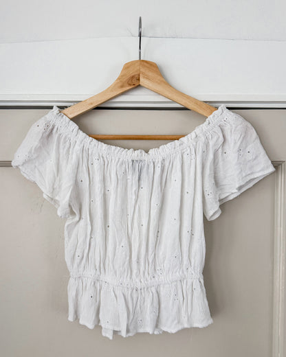 Angie Eyelet Top