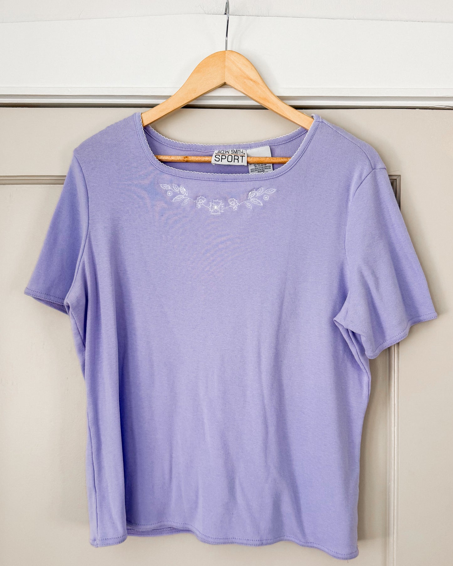 2000’s Lilac Floral T Shirt