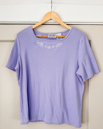 2000’s Lilac Floral T Shirt