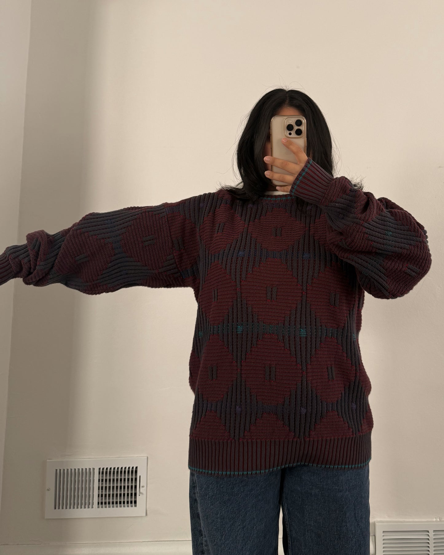 Vintage Cotton Knitted Sweater