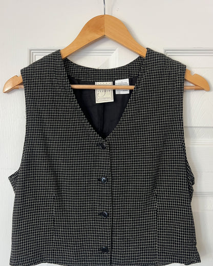 Vintage Liz Checkered Vest