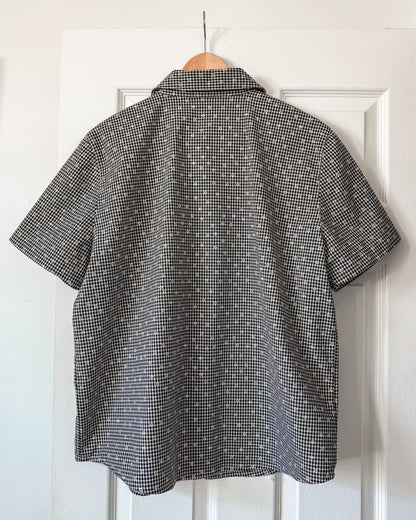 Alfred Dunner Floral Gingham Button Up