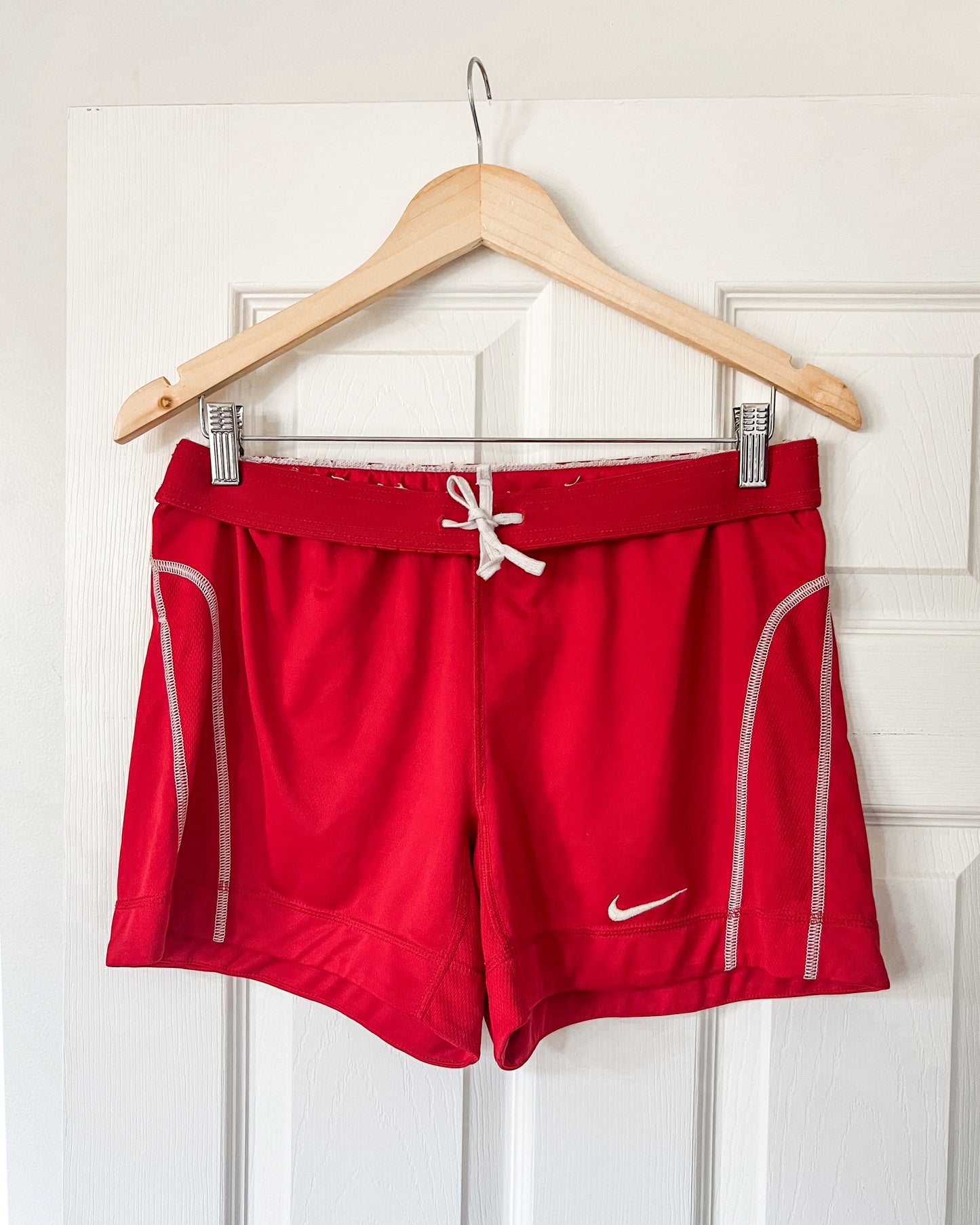 Nike Red And White Shorts