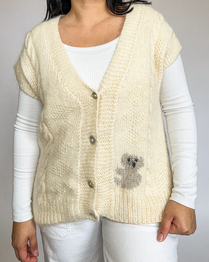 Hand Knitted Koala Vest