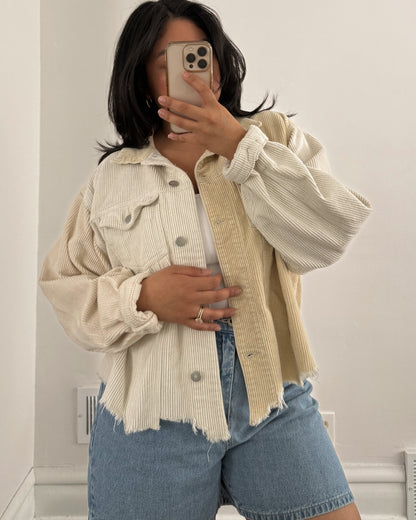 POL Two Toned Corduroy Jacket