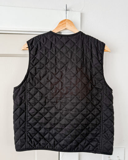 Black Quilted Vest