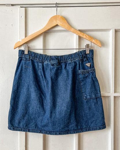 Denim Utility Skirt