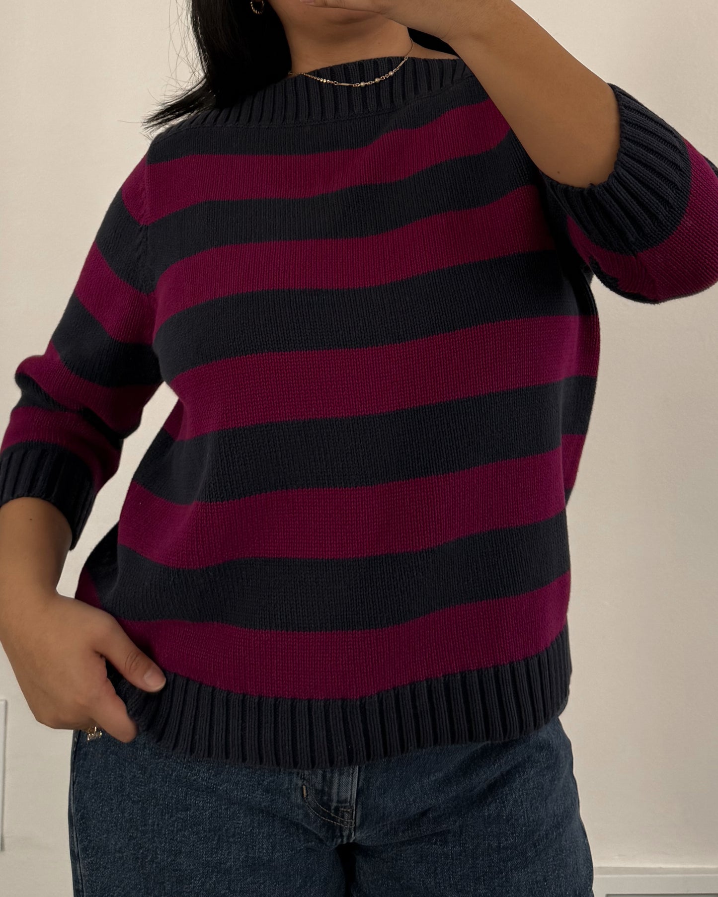 Karen Scott Striped Sweater