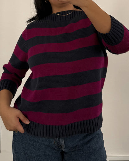 Karen Scott Striped Sweater