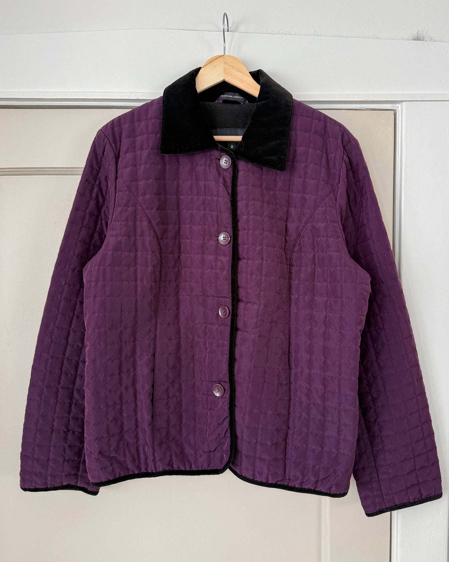 Purple Quilted Jacket