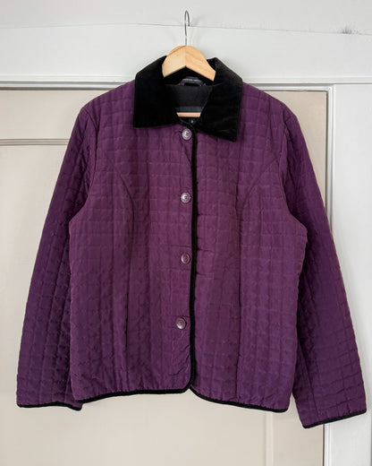 Purple Quilted Jacket