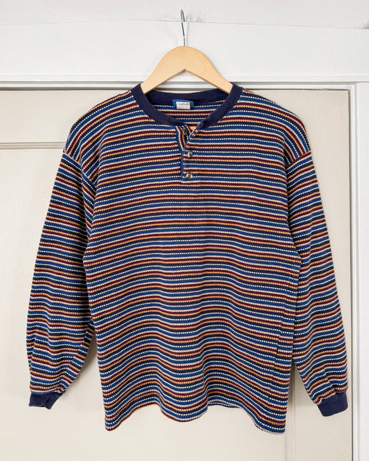 Vintage Striped Henley