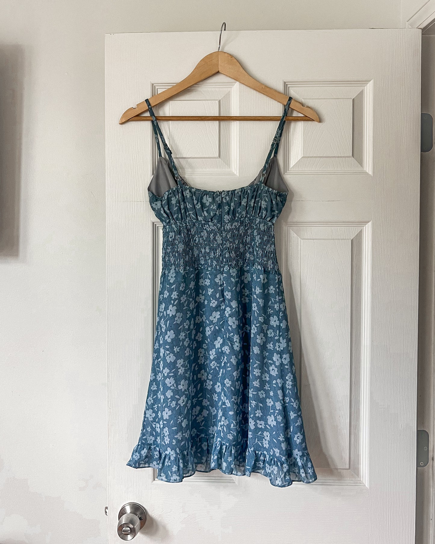 Floral Tie Mini Dress