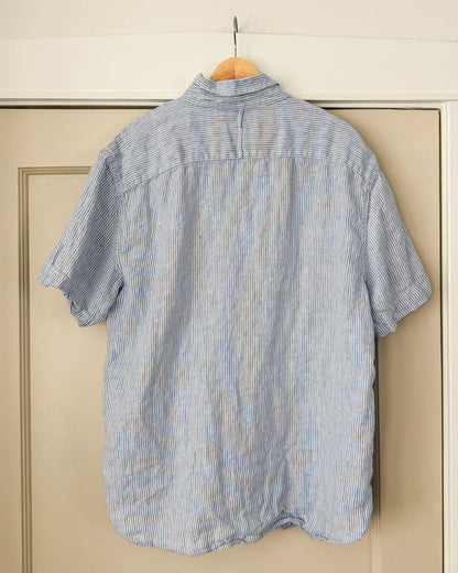 Linen Striped Button Up