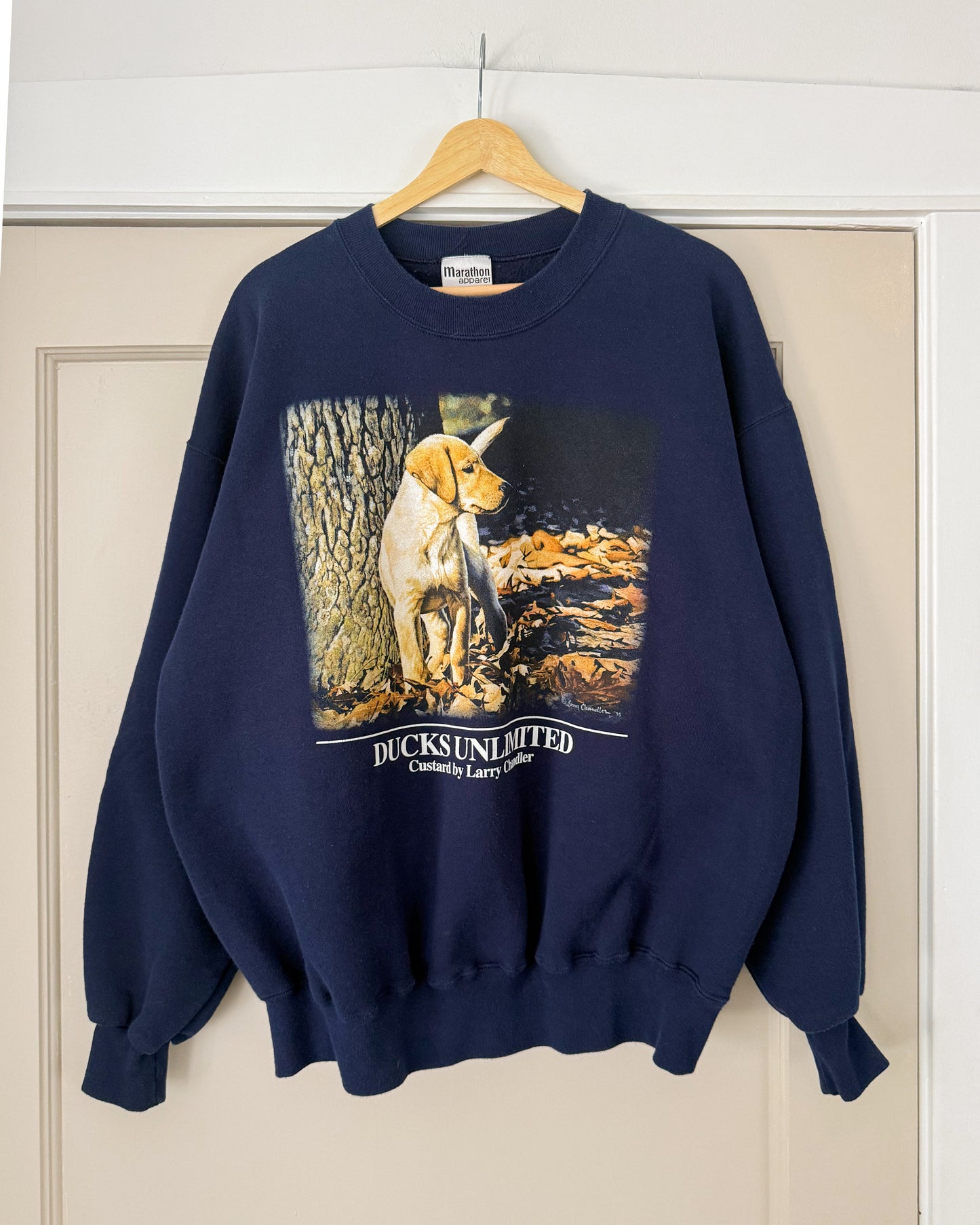 Dog Graphic Crewneck Sweater