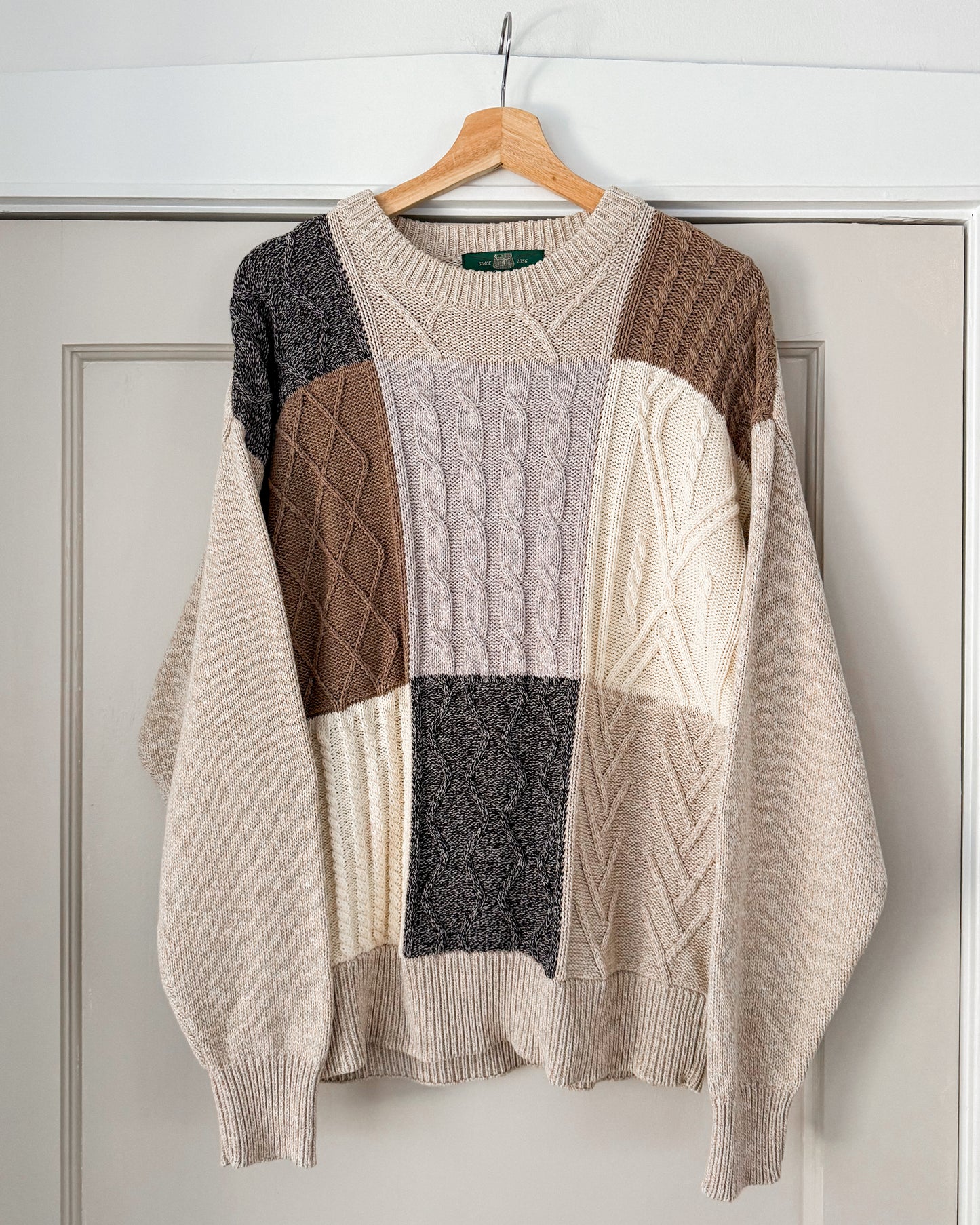 Vintage 90’s Patchwork Orvis Sweater