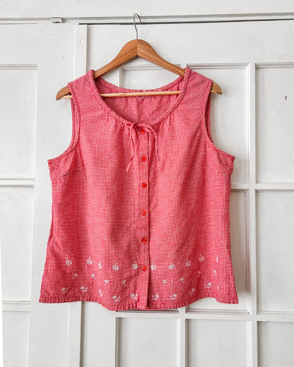 Red Gingham Tank