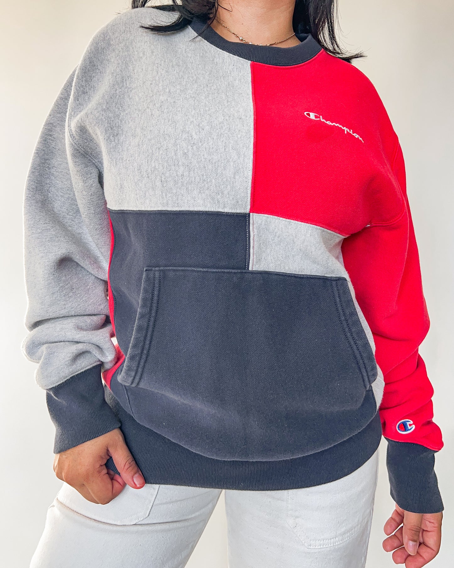 Champion Colorblock Crewneck Sweater