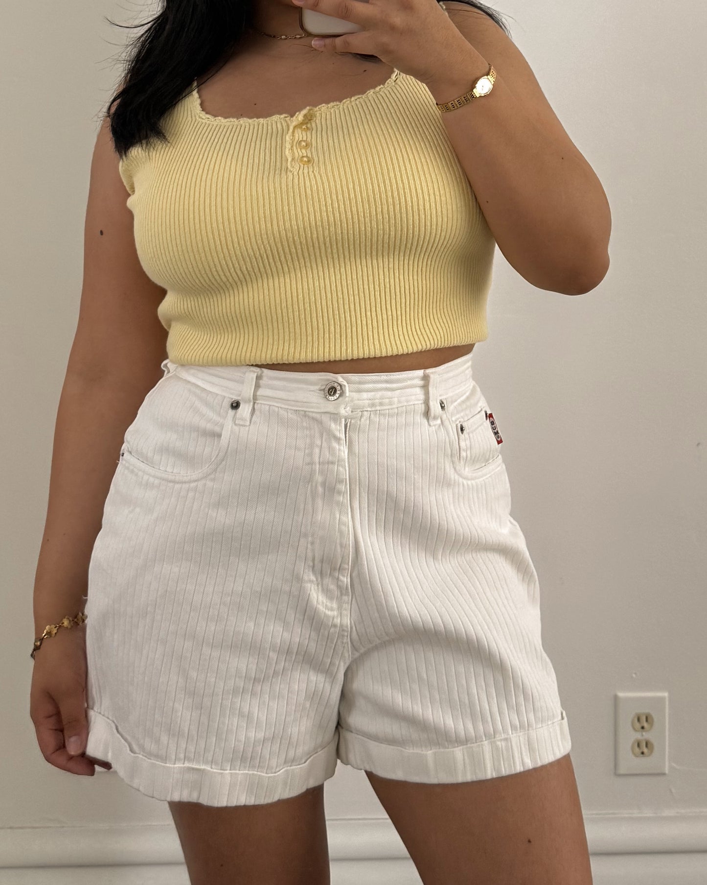 Vintage White Shorts